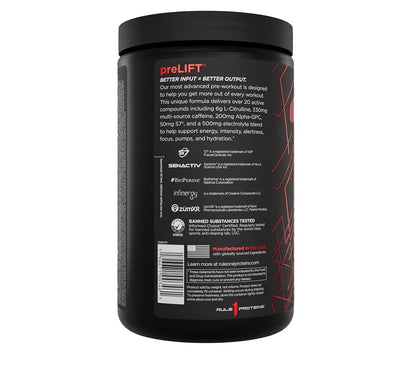 Rule One R1 Pre Lift Pre-Workout Powder – High Energy, Intensity & Focus Formula | 30 Servings | Star Pop, Fruit Punch & Snow Cone Flavor