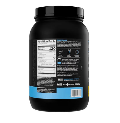 Rule 1 Proteins Whey Protein – 24g Fast-Acting Protein from All-Whey Sources with Naturally Occurring EAAs & BCAAs