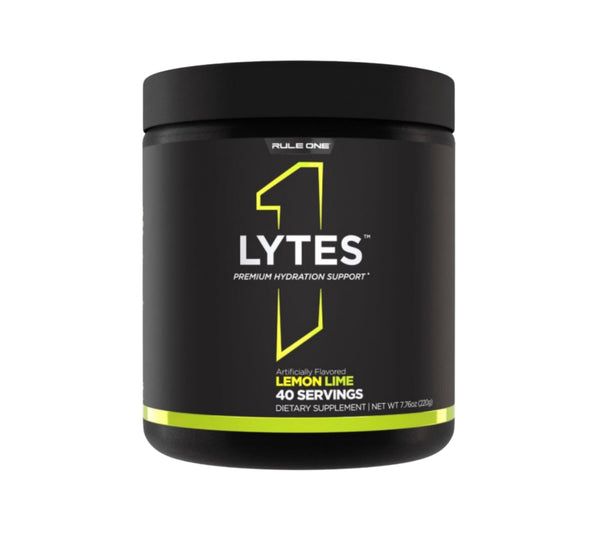 Rule One Lytes Hydration Electrolyte Powder – Lemon Lime | Advanced Hydration, Performance & Recovery Support (40 Servings)