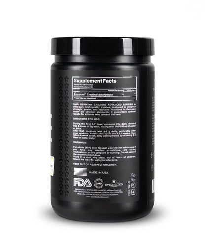 Specialized Unlimited Creatine Monohydrate Creapure – 400g / 80 Servings
