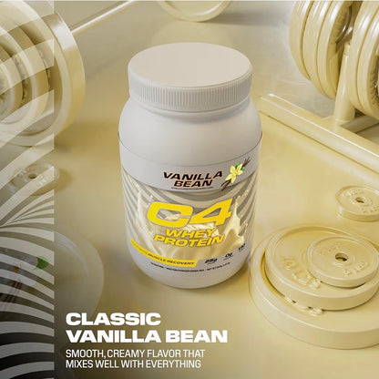 Cellucor C4 Whey Protein Powder, Reese's Peanut Butter & Chocolate - 25g Protein, 0g Added Sugar, 140 Calories Per Serving, Supports Muscle Recovery, 28 Servings, Premium Whey for Post-Workout