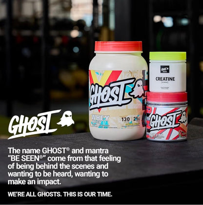 GHOST Whey Protein Powder, Lucky Charms Cereal Milk - 2LB, 25G of Protein - Whey Protein Isolate & Concentrate Blend - Post Workout Fitness & Nutrition Shakes, Smoothies & Baking - Soy & Gluten-Free