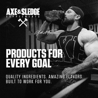 Axe & Sledge Farm Fed 100% Whey Protein Isolate | 25g Protein | Low Carb, Low Sugar, Soy Free, Gluten Free | Protein Powder for Men and Women | Keto | Made in The USA | 28 Servings