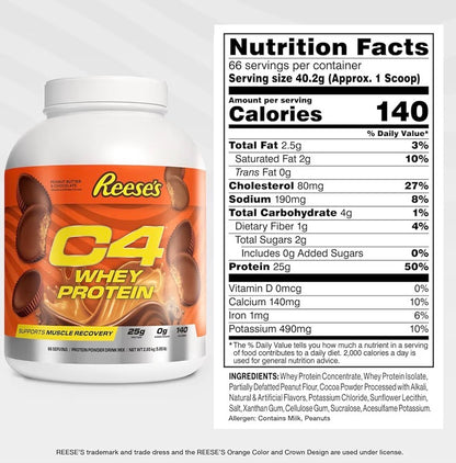 Cellucor C4 Whey Protein 25g 66 Servings