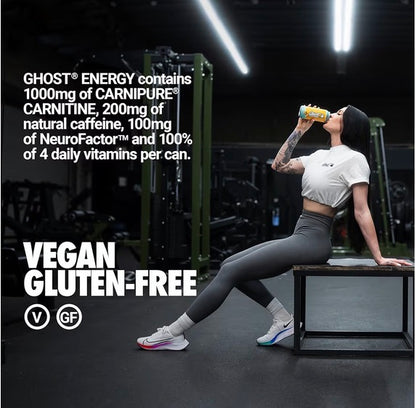 GHOST Energy Drink - 12-Pack, 16oz - Energy & Focus