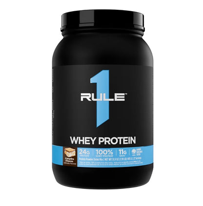 Rule 1 Proteins Whey Protein – 24g Fast-Acting Protein from All-Whey Sources with Naturally Occurring EAAs & BCAAs