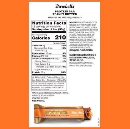 Barebells Protein Bars Cookies & Cream - 12 Count, 20g High Protein Treats