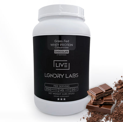 Grass-Fed  Whey Protein Powder | Organic Non GMO, No Soy, and Gluten Free - 27 Servings | NSF Certified for Sport