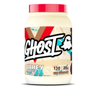 GHOST Whey Protein Powder, Lucky Charms Cereal Milk - 2LB, 25G of Protein - Whey Protein Isolate & Concentrate Blend - Post Workout Fitness & Nutrition Shakes, Smoothies & Baking - Soy & Gluten-Free