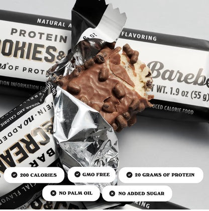 Barebells Protein Bars Cookies & Cream - 12 Count, 20g High Protein Treats