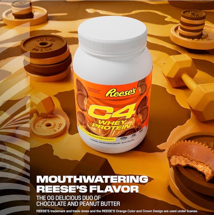 Cellucor C4 Whey Protein Powder, Reese's Peanut Butter & Chocolate - 25g Protein, 0g Added Sugar, 140 Calories Per Serving, Supports Muscle Recovery, 28 Servings, Premium Whey for Post-Workout