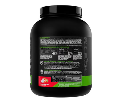 Rule 1 Mass Gainer – Elite High-Calorie Muscle Builder | 40g Protein | Clean Bulk Performance Formula
