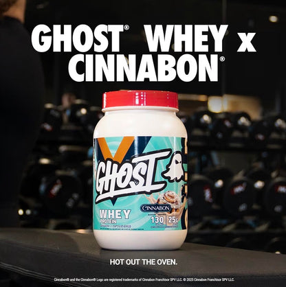 GHOST Whey Protein Powder, Lucky Charms Cereal Milk - 2LB, 25G of Protein - Whey Protein Isolate & Concentrate Blend - Post Workout Fitness & Nutrition Shakes, Smoothies & Baking - Soy & Gluten-Free