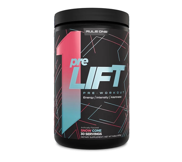 Rule One R1 Pre Lift Pre-Workout Powder – High Energy, Intensity & Focus Formula | 30 Servings | Star Pop, Fruit Punch & Snow Cone Flavor