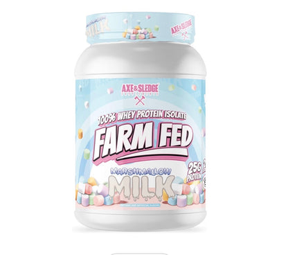 Axe & Sledge Farm Fed 100% Whey Protein Isolate | 25g Protein | Low Carb, Low Sugar, Soy Free, Gluten Free | Protein Powder for Men and Women | Keto | Made in The USA | 28 Servings