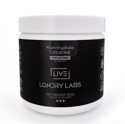 LIVE LGNDRY LABS Creatine Monohydrate Powder, 150 g (30 Serving)