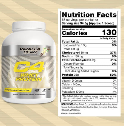 Cellucor C4 Whey Protein 25g 66 Servings