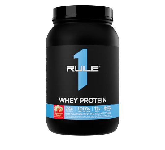 Rule 1 Proteins Whey Protein – 24g Fast-Acting Protein from All-Whey Sources with Naturally Occurring EAAs & BCAAs