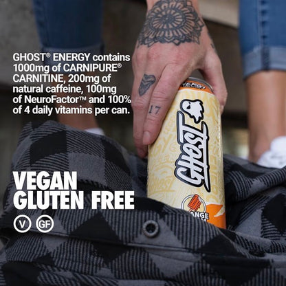 GHOST Energy Drink - 12-Pack, 16oz - Energy & Focus