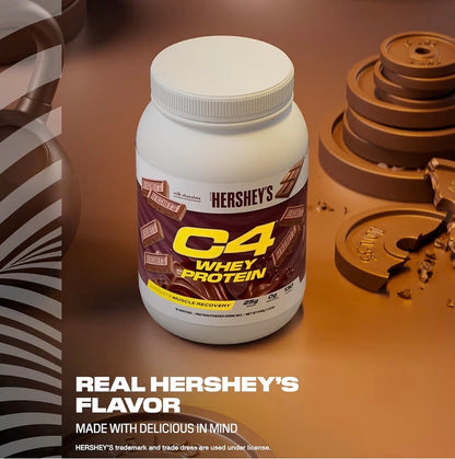 Cellucor C4 Whey Protein Powder, Reese's Peanut Butter & Chocolate - 25g Protein, 0g Added Sugar, 140 Calories Per Serving, Supports Muscle Recovery, 28 Servings, Premium Whey for Post-Workout