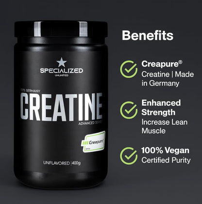Specialized Unlimited Creatine Monohydrate Creapure – 400g / 80 Servings