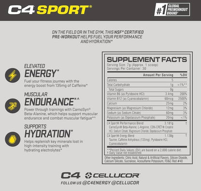 C-4 SPORT PRE-WORKOUT - 30 SERVINGS