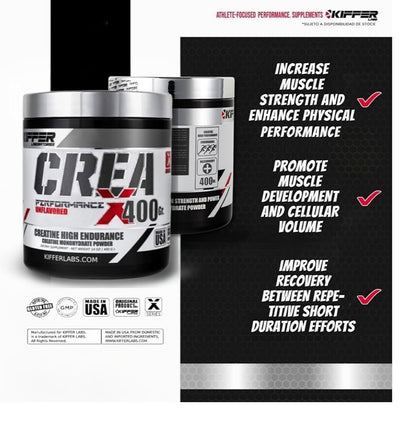 MONOHYDRATE CREATINE CREA X  400G - 80 SERVINGS