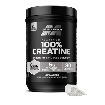 MUSCLETECH CREATINE PLATINUM 400G  - 80 SERVINGS